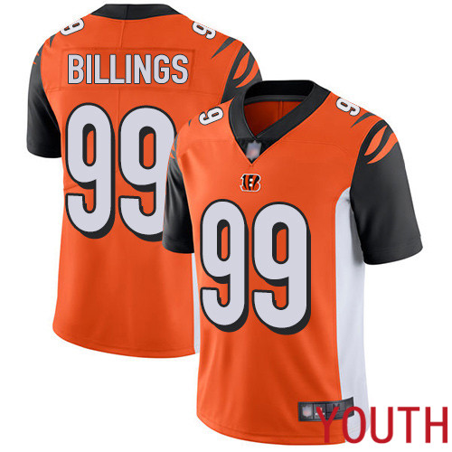 Cincinnati Bengals Limited Orange Youth Andrew Billings Alternate Jersey NFL Footballl #99 Vapor Untouchable